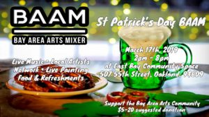 Bay Area Arts Mixer // St. Patricks Day BAAM // March 17th