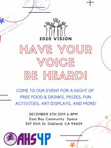 2020 Vision - Hosted by Asian Health Services Youth Program