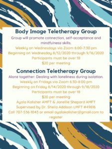 Body Image Teletherapy Group