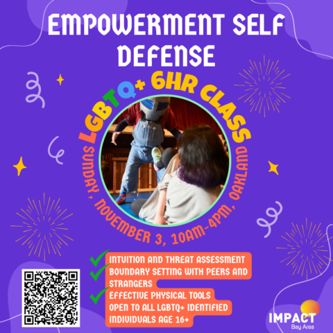 IMPACT Self Defense Class – LGBTQ+ 6 hour class Sunday 11/3/24